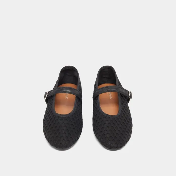 Women Ballet Flats With Strap Black JONAK Ballet Flats