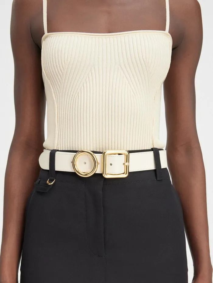 Women Belts JACQUEMUS La Ceinture Regalo Light Ivory