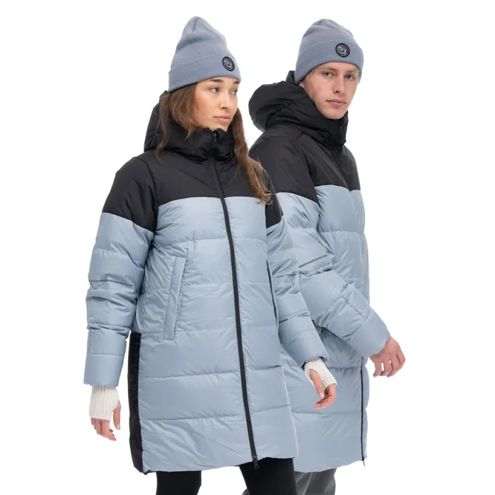 Women Bergans Of Norway Down Jackets Oslo Urban Down Parka Husky Blue Black