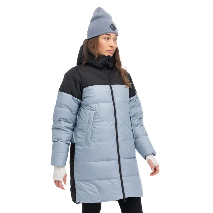 Women Bergans Of Norway Down Jackets Oslo Urban Down Parka Husky Blue Black