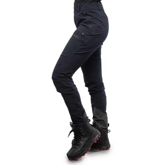 Women Bergans Of Norway Hiking Pants Rabot Softshell Pants Black