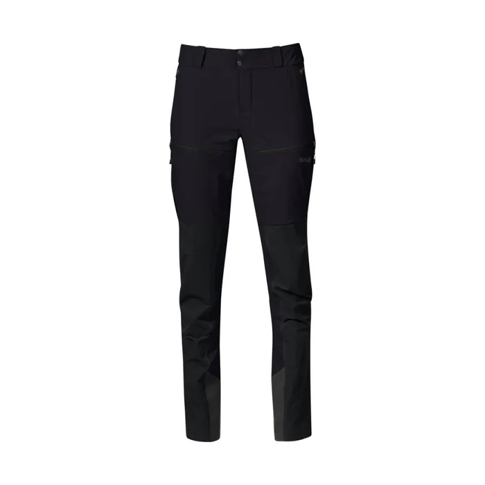 Women Bergans Of Norway Hiking Pants Rabot Softshell Pants Black