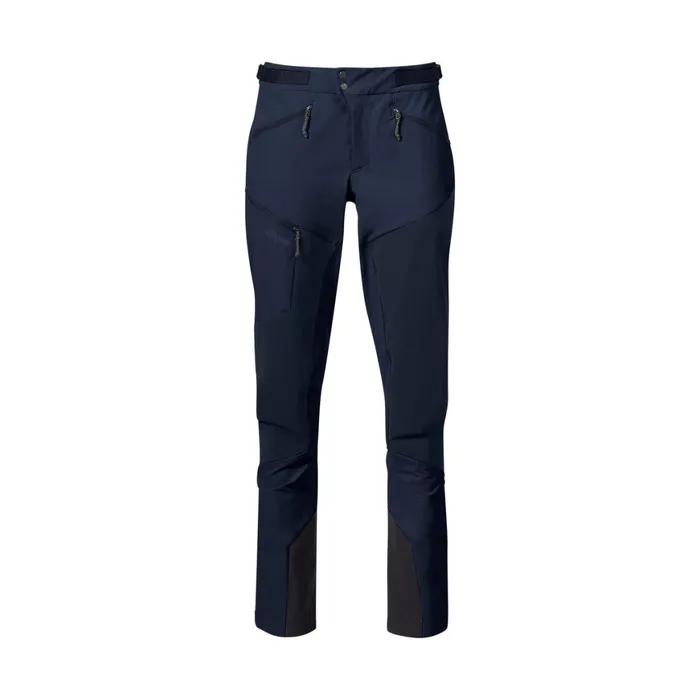 Women Bergans Of Norway Hiking Pants Tind Softshell Pants Navy Blue