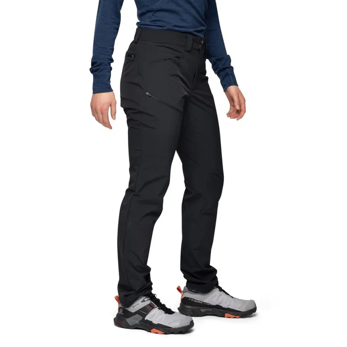 Women Bergans Of Norway Hiking Pants Vandre Light Softshell Pants Black