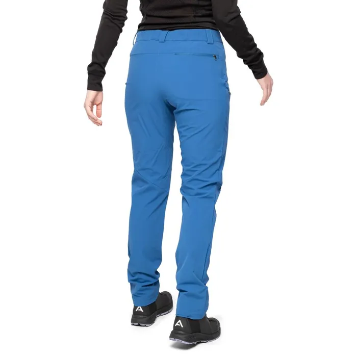 Women Bergans Of Norway Hiking Pants Vandre Light Softshell Pants North Sea Blue