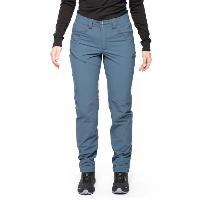 Women Bergans Of Norway Hiking Pants Vandre Light Softshell Pants Orion Blue