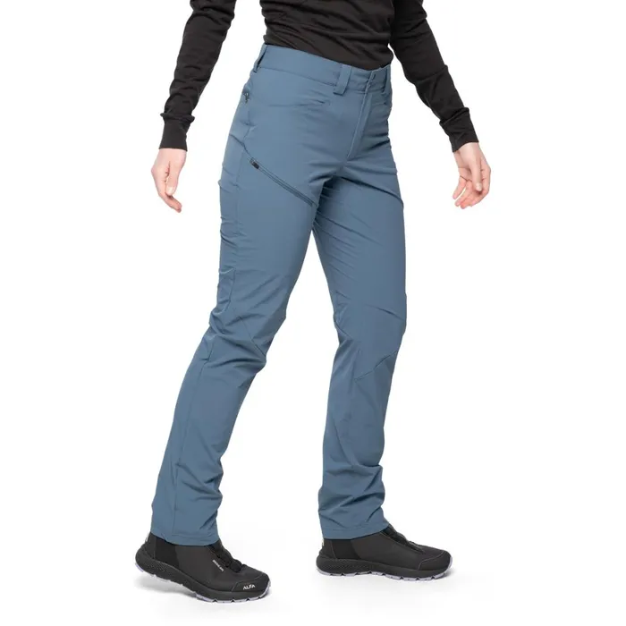 Women Bergans Of Norway Hiking Pants Vandre Light Softshell Pants Orion Blue