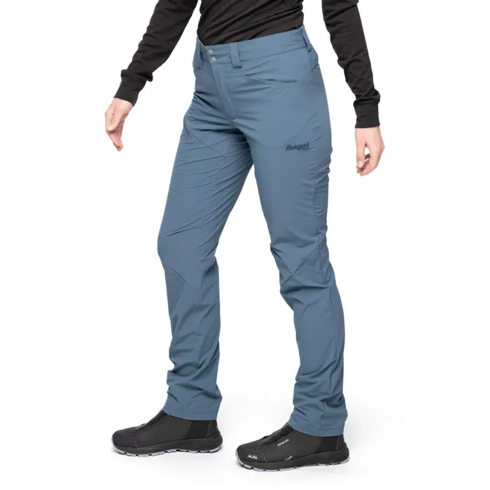 Women Bergans Of Norway Hiking Pants Vandre Light Softshell Pants Orion Blue
