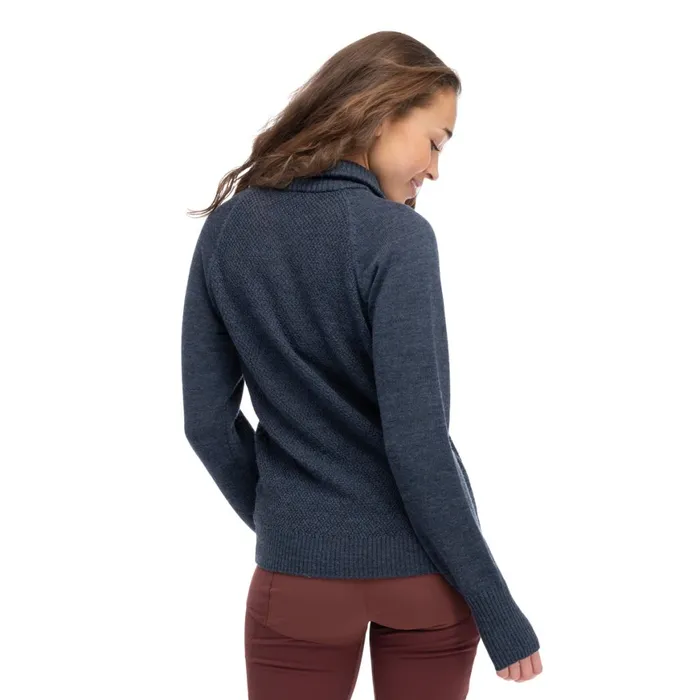 Women Bergans Of Norway Jumpers And Long Sleeves Ulriken Light Merino Jumper Orion Blue