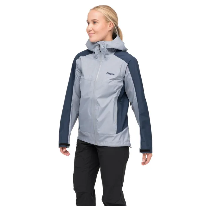 Women Bergans Of Norway Shell Jackets Vaagaa Light 3l Shell Jacket Husky Blue Navy Blue