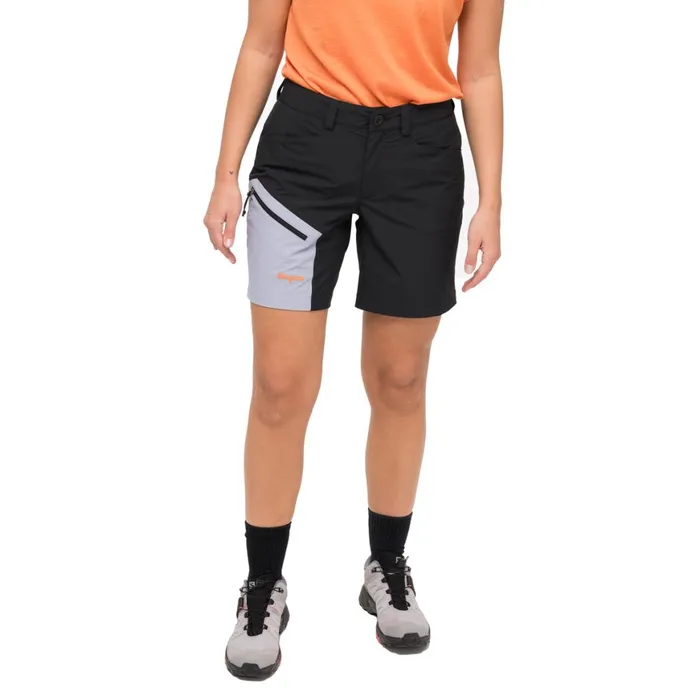 Women Bergans Of Norway Shorts Vaagaa Light Softshell Shorts Black Husky Blue