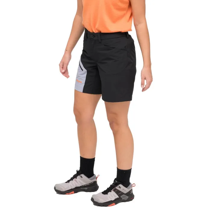 Women Bergans Of Norway Shorts Vaagaa Light Softshell Shorts Black Husky Blue