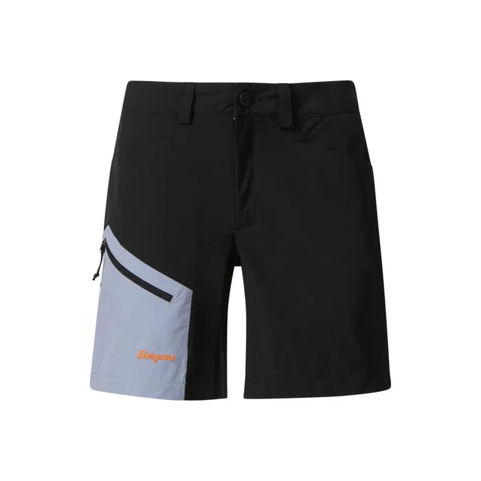 Women Bergans Of Norway Shorts Vaagaa Light Softshell Shorts Black Husky Blue