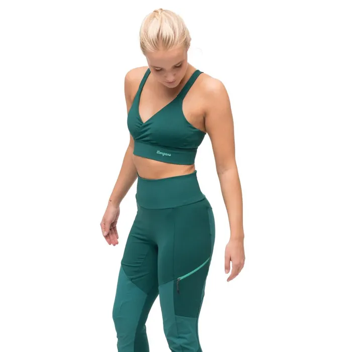 Women Bergans Of Norway Singlets Tind Light Support Top Malachite Green