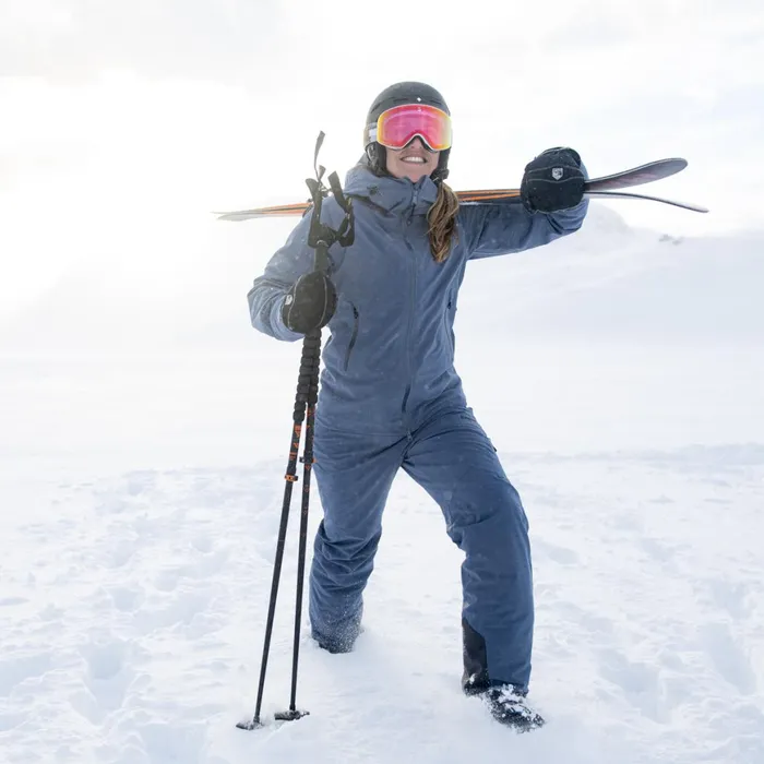 Women Bergans Of Norway Ski Pants Oppdal Insulated Lady Pants Granite Blue