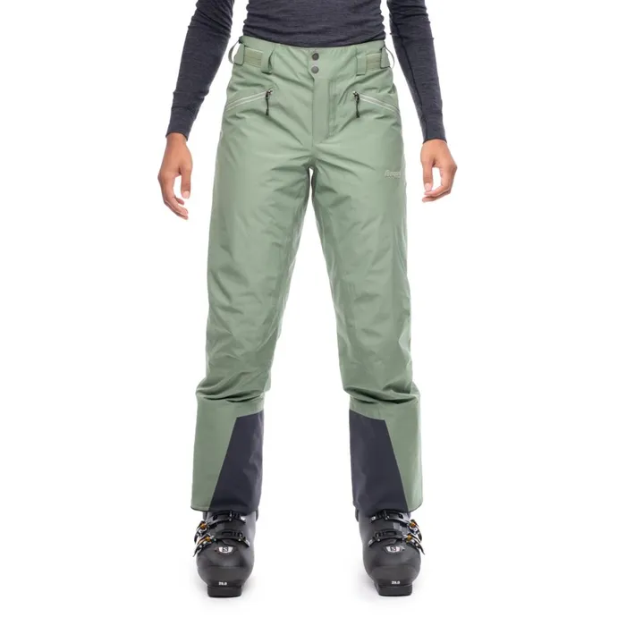 Women Bergans Of Norway Ski Pants Stranda V2 Insulated W Pants Cool Green