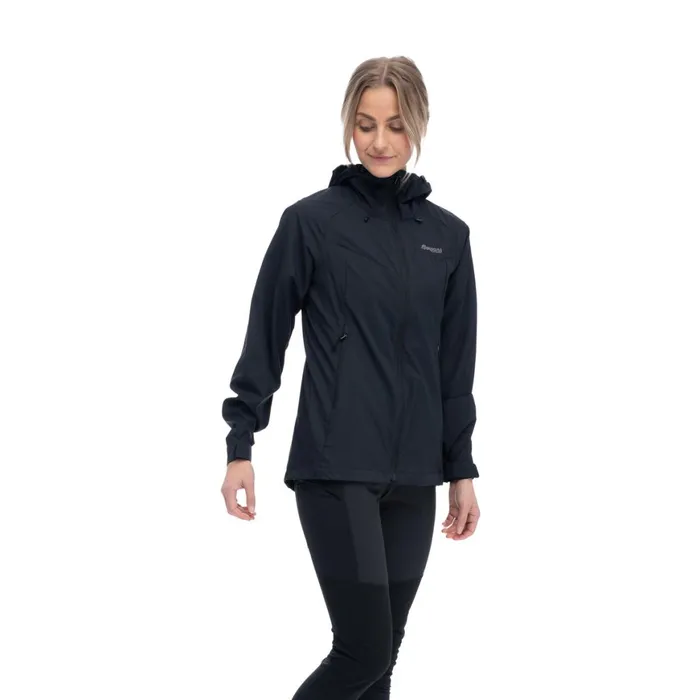 Women Bergans Of Norway Softshell Jackets Skar Light Windbreaker Jacket Black