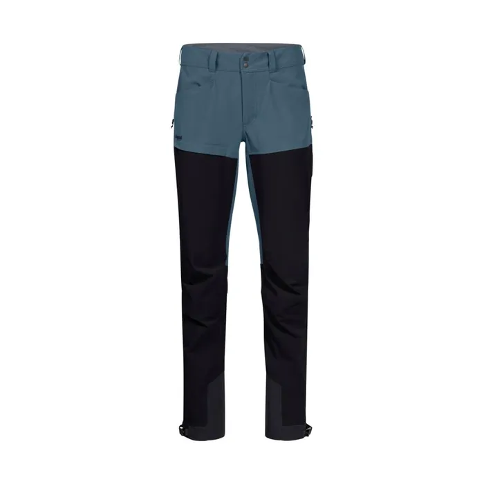 Women Bergans Of Norway Softshell Pants Bekkely Hybrid W Pants Orion Blue Black