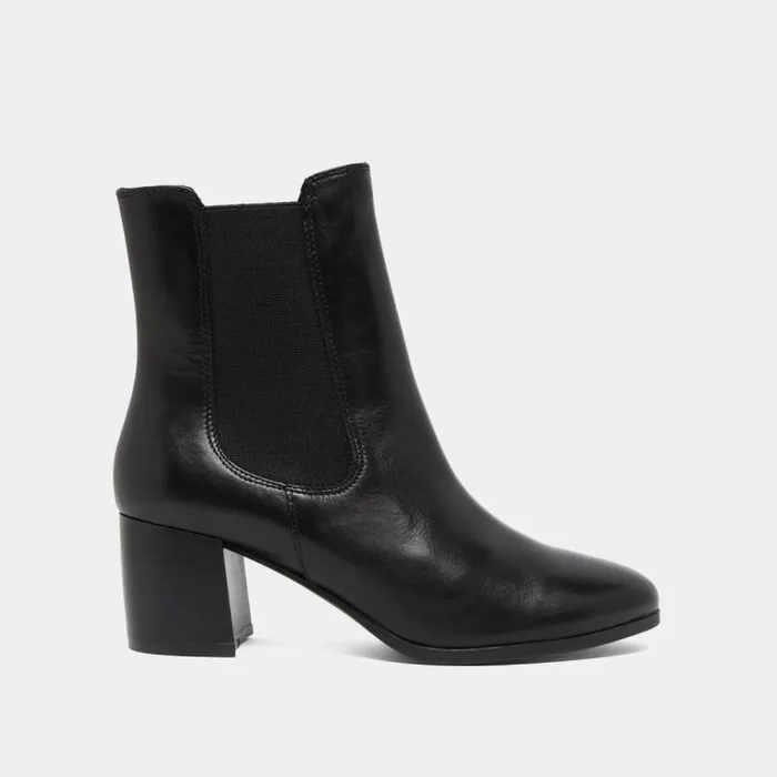 Women Boots With Heels And Elastic Black JONAK Ankle Boots Lowboots