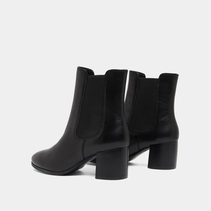 Women Boots With Heels And Elastic Black JONAK Ankle Boots Lowboots