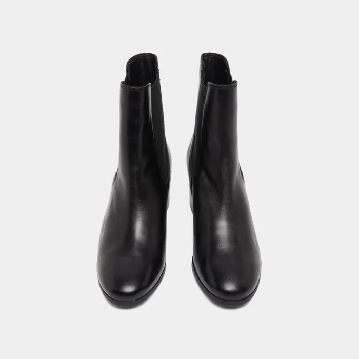 Women Boots With Heels And Elastic Black JONAK Ankle Boots Lowboots