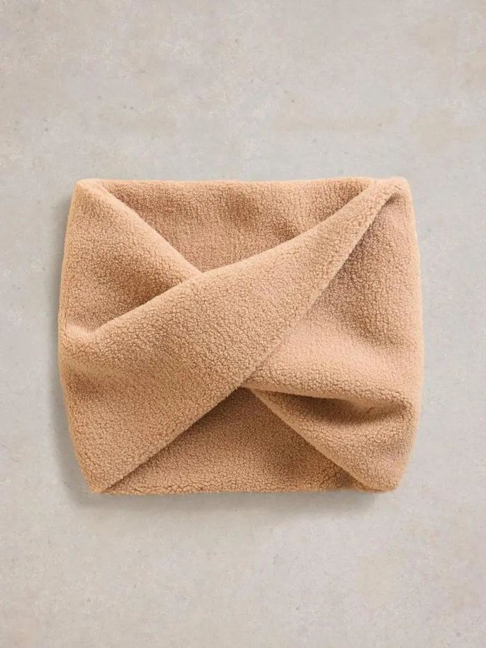 Women Borg Snood Light Natural White Stuff Scarves