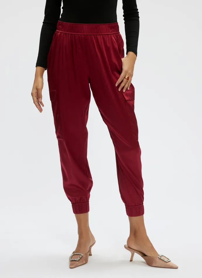 Women Bottoms Robert Graham IRYNA PANT Burgundy