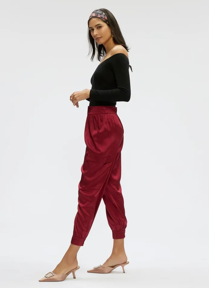 Women Bottoms Robert Graham IRYNA PANT Burgundy