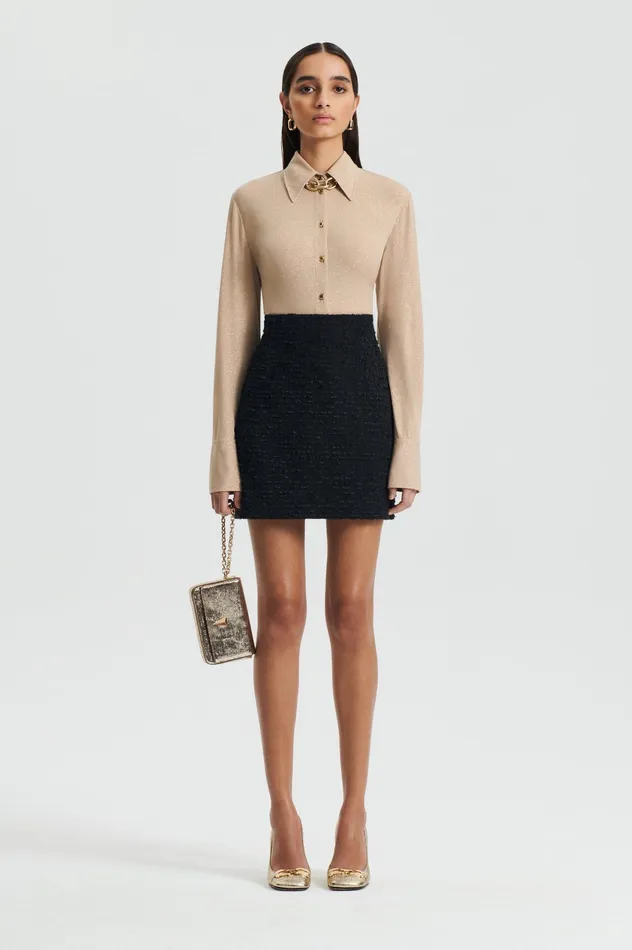Women BOUCLE MINI BLACK Skirts Scanlan Theodore