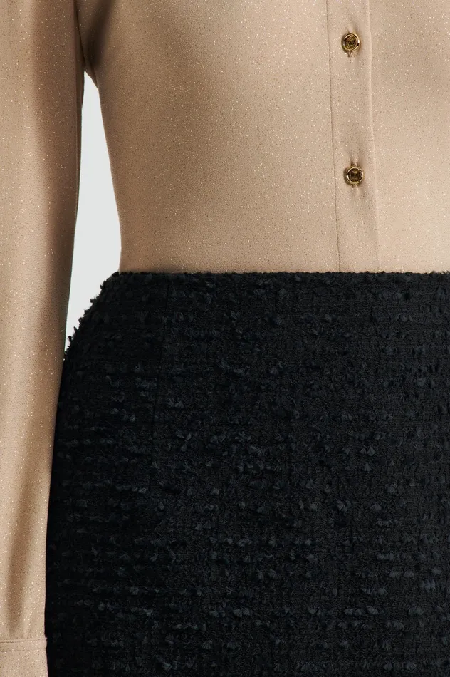 Women BOUCLE MINI BLACK Skirts Scanlan Theodore Women BOUCLE MINI BLACK Skirts Scanlan Theodore