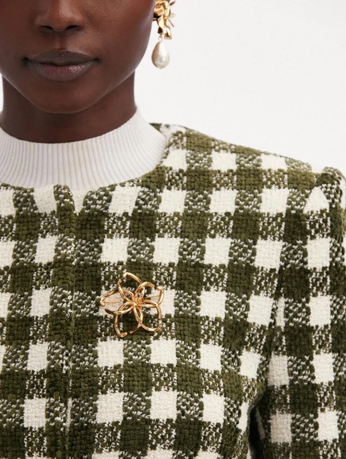 Women Brooches and Hair Accessories Oscar De La Renta O Flower Brooch Gold Women Brooches and Hair Accessories Oscar De La Renta O Flower Brooch Gold