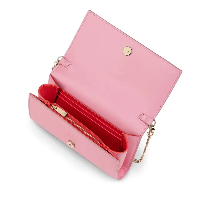Women By My Side Wallet On Chain 8211 Grained Calf Leather 8211 Calipso Christian Louboutin Clutches and Evening Bags