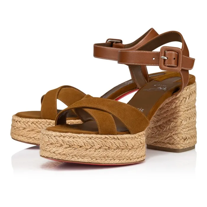 Women Calakala 85 Mm Espadrilles Suede And Calf Leather 8211 Rhea Christian Louboutin Platforms