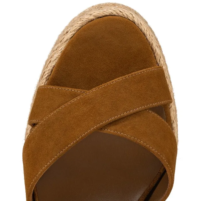 Women Calakala 85 Mm Espadrilles Suede And Calf Leather 8211 Rhea Christian Louboutin Platforms