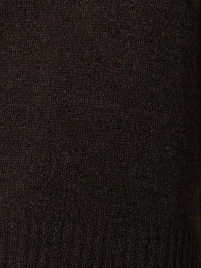 Women Cashmere Crew Neck Tank Dark Brown Jigsaw Knitwear and Cashmere