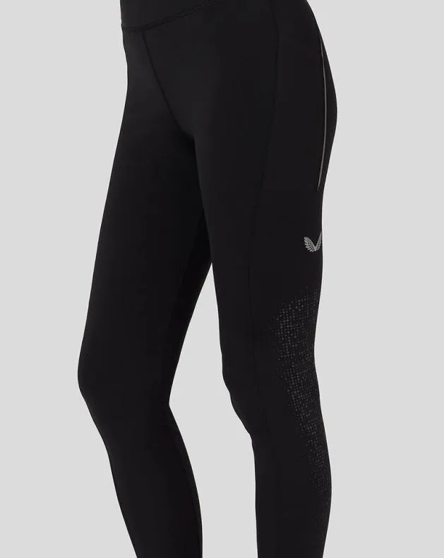 Women Castore Leggings Light Breathable Reflective Training Leggings 8211 Black