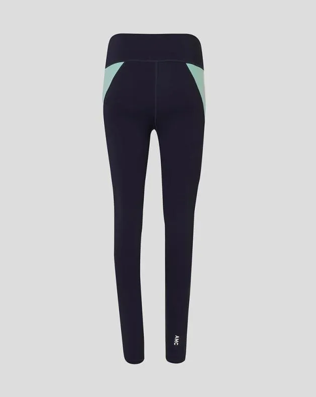 Women Castore Leggings WoAMC Lightweight Aeromesh Leggings 8211 Navy