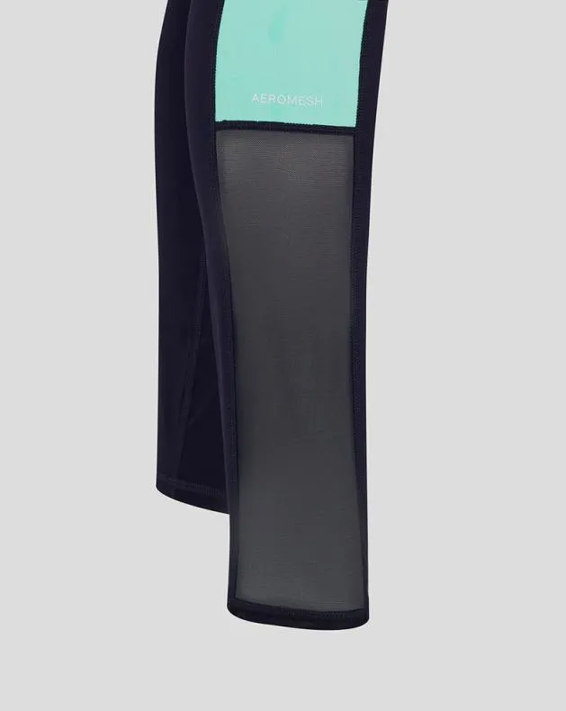 Women Castore Leggings WoAMC Lightweight Aeromesh Leggings 8211 Navy