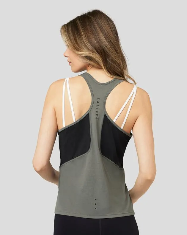 Women Castore Tops Active Performance Tank Top 8211 Gunmetal