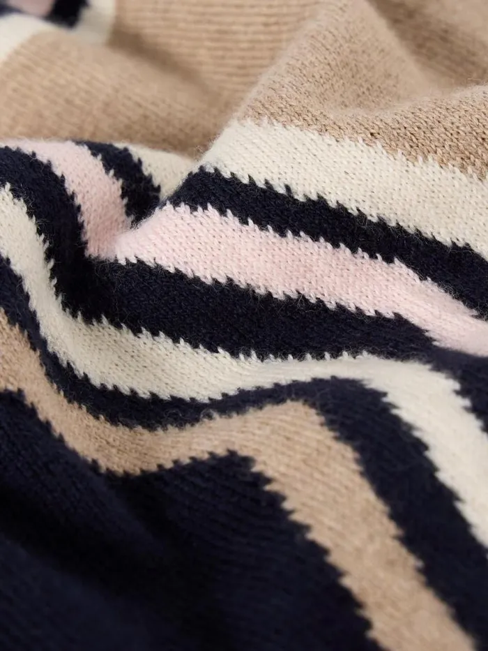 Women CITY STAR JUMPER Navy Print White Stuff Knitwear