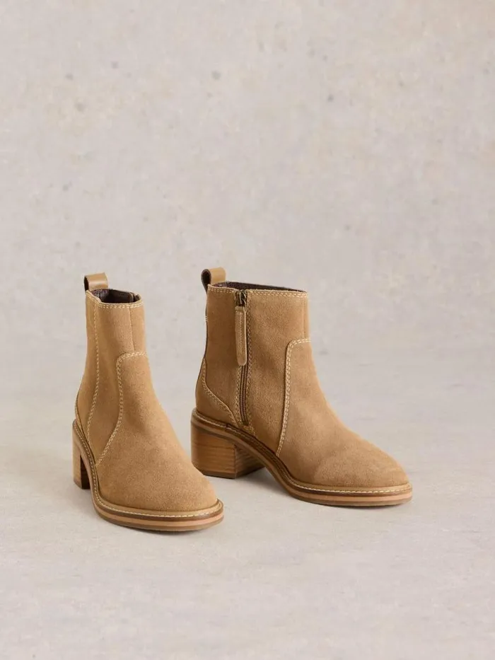 Women Cleo Block Heel Boot Light Tan White Stuff Heels Women Cleo Block Heel Boot Light Tan White Stuff Heels