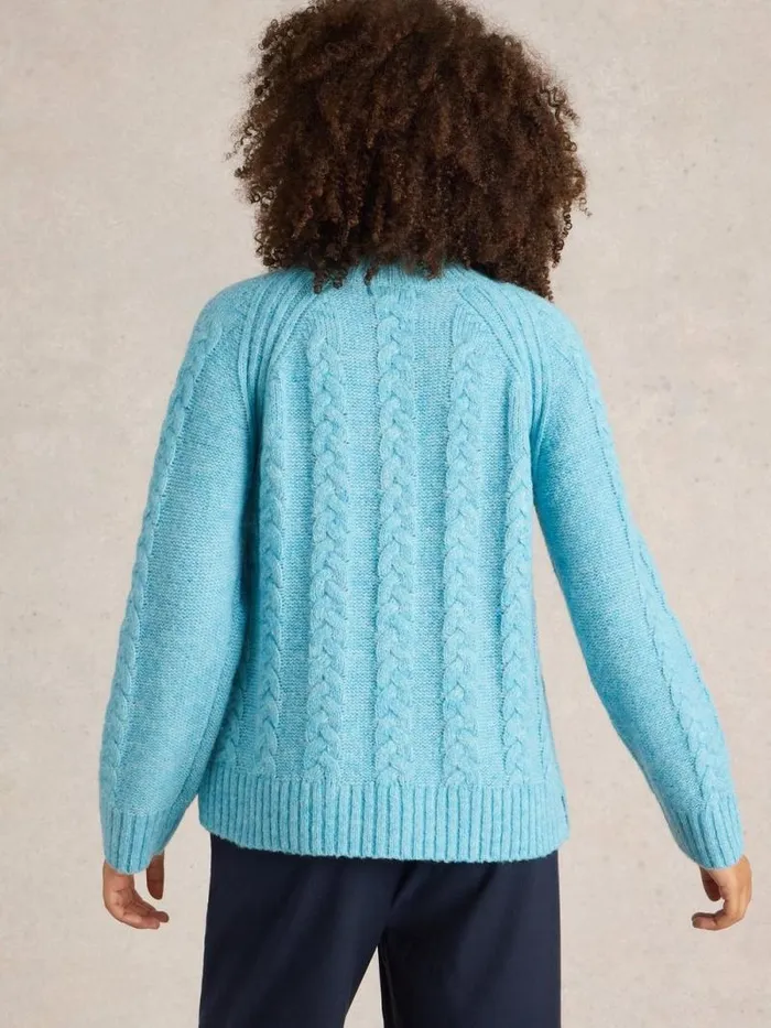 Women CLEO JUMPER Bright Blue White Stuff Knitwear