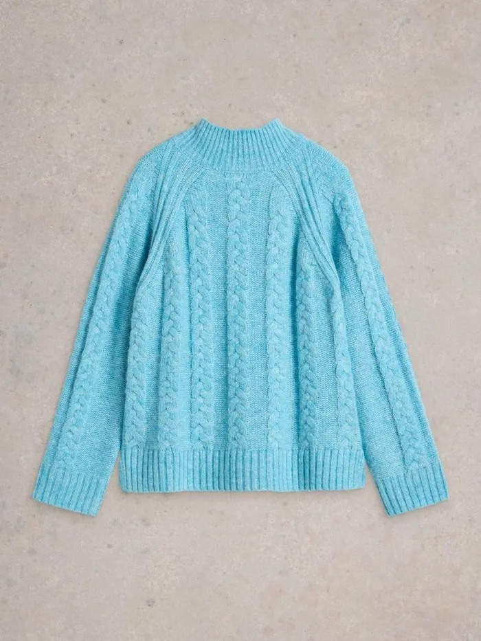 Women CLEO JUMPER Bright Blue White Stuff Knitwear
