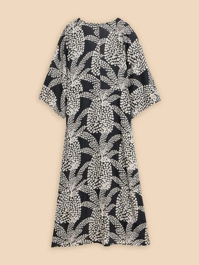 Women Cleo Printed Kimono Black Multi White Stuff Swimwear Women Cleo Printed Kimono Black Multi White Stuff Swimwear