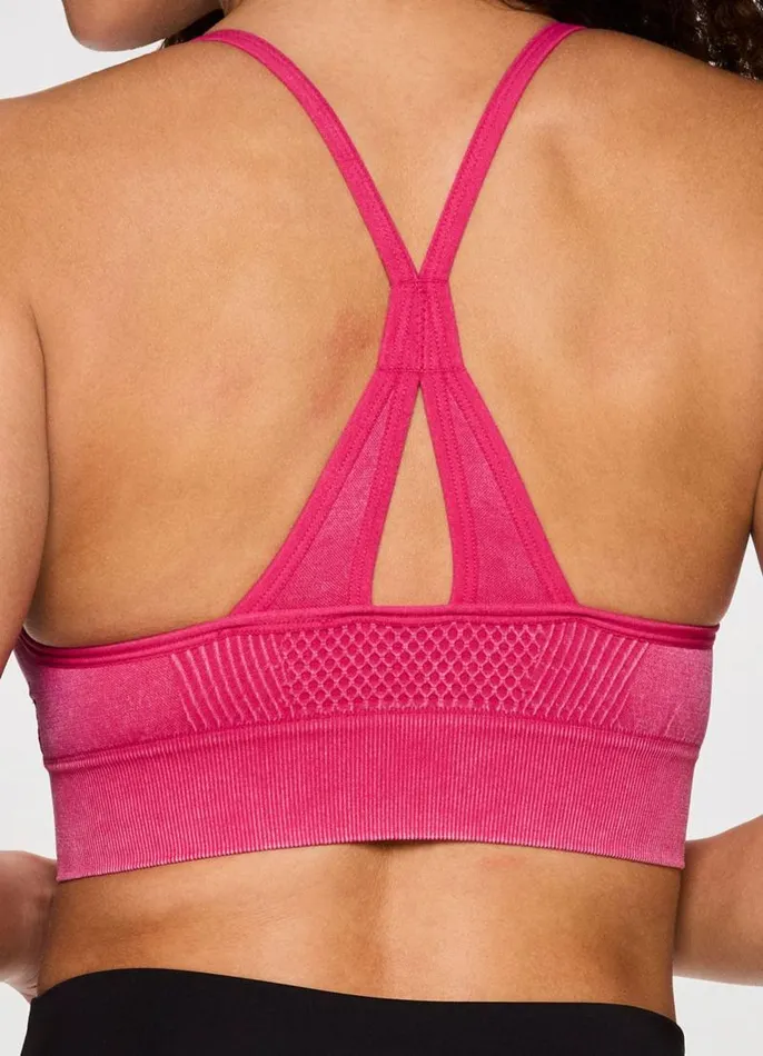 Women Cloud XBack Seamless Bra Pink RBX Active Sports Bras