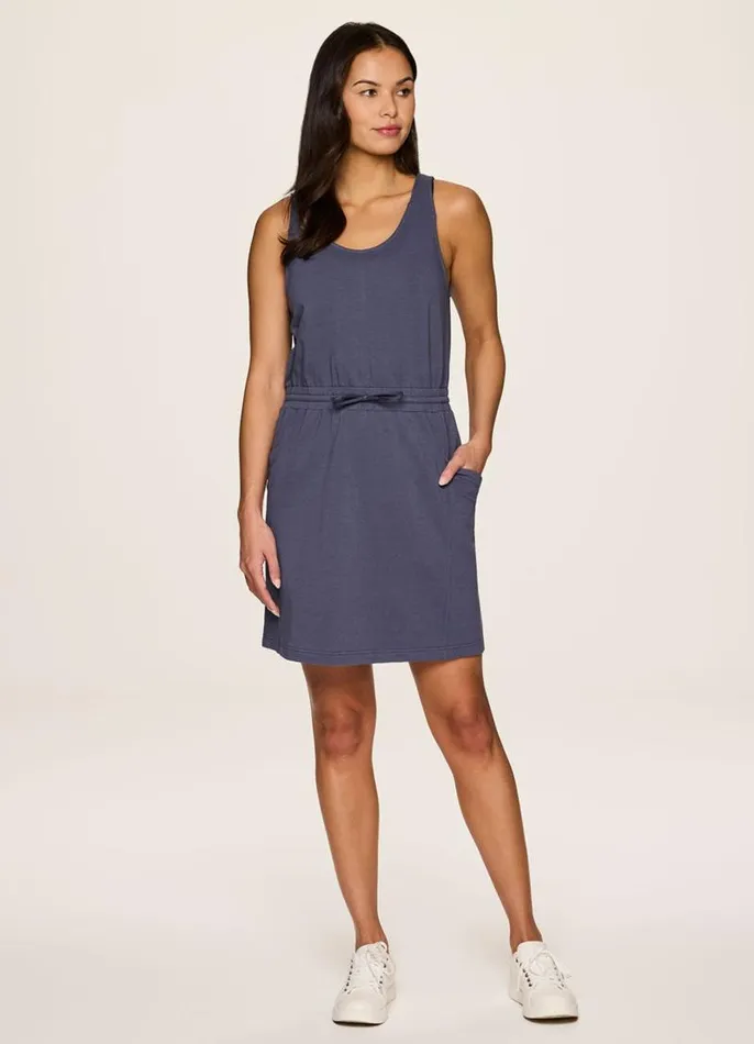 Women Coastal Cove Tank Dress Smoke Blue RBX Active Dresses