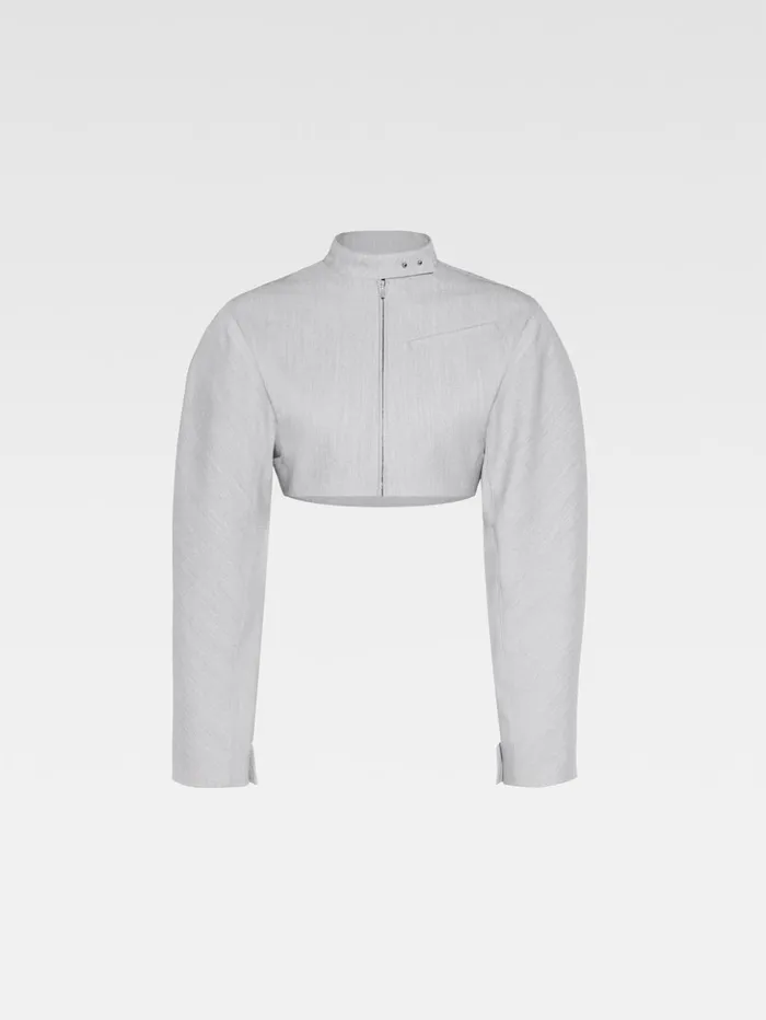 Women Coats and Jackets JACQUEMUS The Cabri Jacket Light Grey