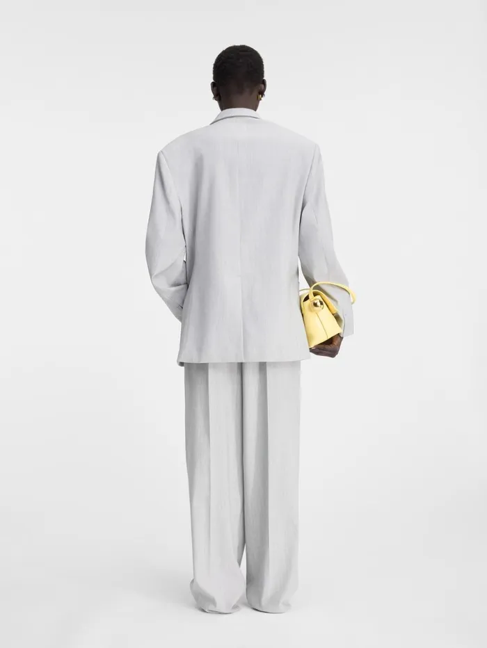 Women Coats and Jackets JACQUEMUS The Man039s Jacket Light Grey