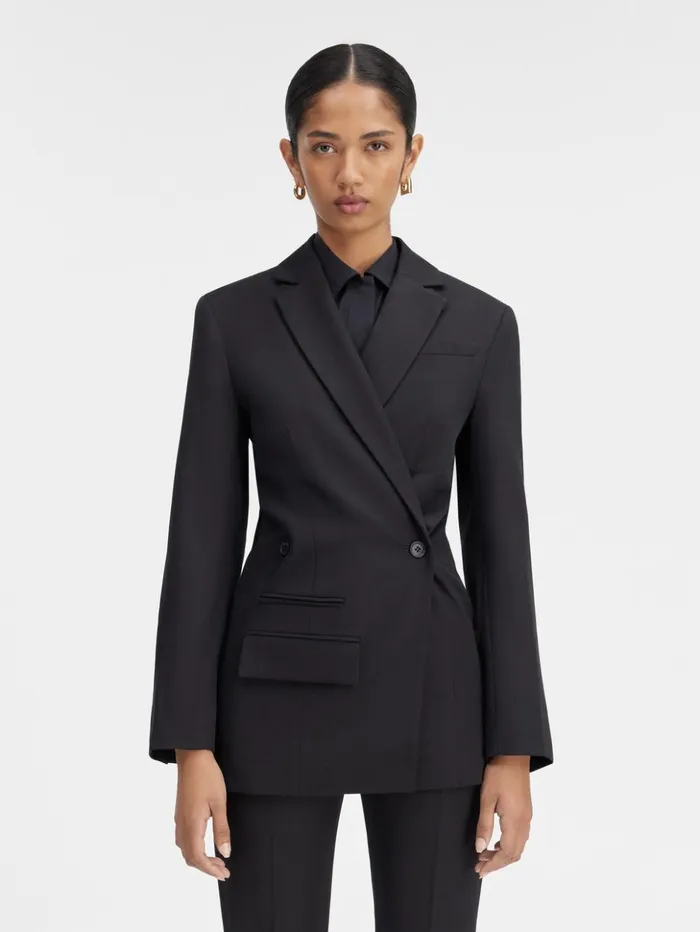 Women Coats and Jackets JACQUEMUS The Tibau Jacket Black Women Coats and Jackets JACQUEMUS The Tibau Jacket Black