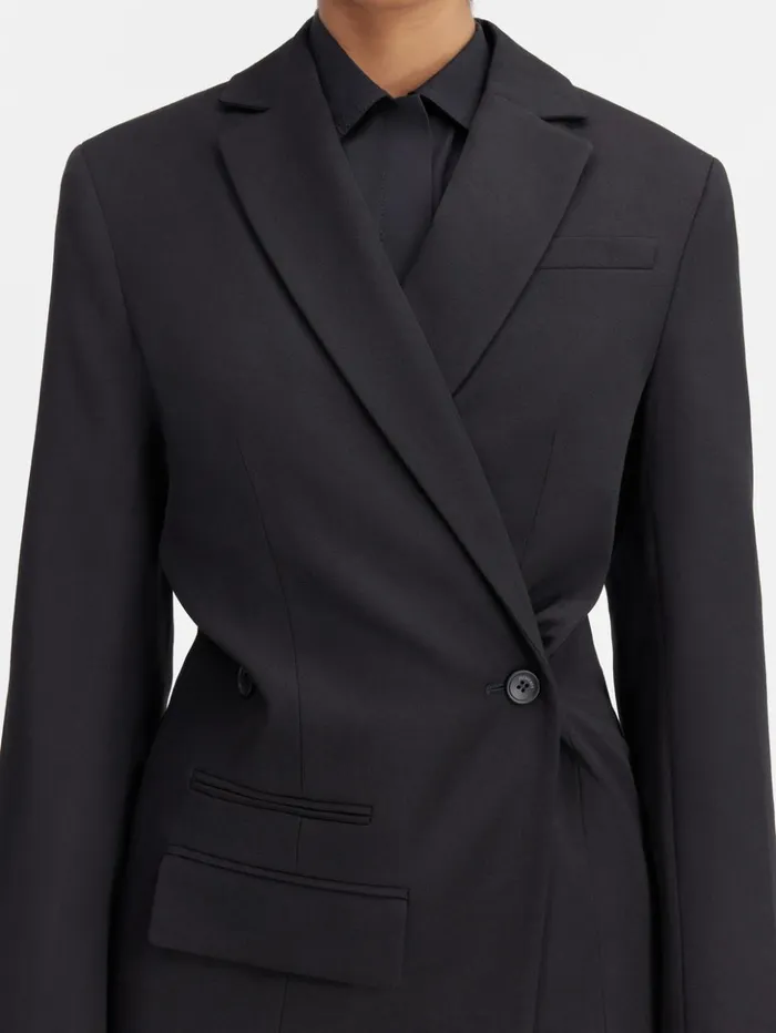Women Coats and Jackets JACQUEMUS The Tibau Jacket Black Women Coats and Jackets JACQUEMUS The Tibau Jacket Black